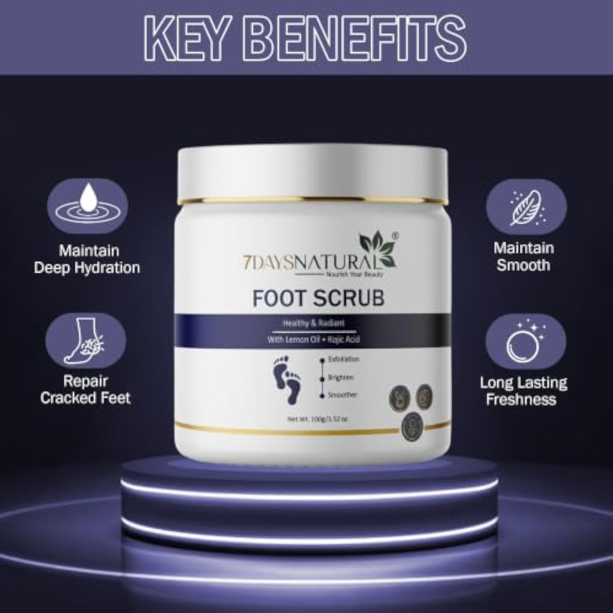 Foot Scrub with Lemon Oil 100g