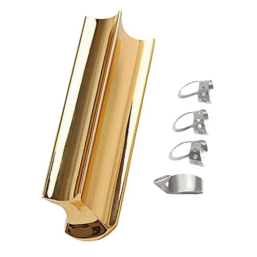 FAVOMOTO 3sets Stainless Steel Guitar Bar Guitar Picks Kit for Acoustic Electric Bass 5pcs*3