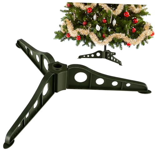 SOESFOUFU Sturdy Easy Assembly Xmas Tree Bracket Green Artificial Tree Holder Stand 1.5m for Festive Christmas Decor