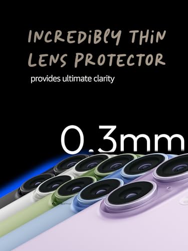 Image of Lensarmor Military Grade Iphone 17 Camera Lens Protector (Pack of 2) - Premium 9H Hardness Glass, Scratch Resistant, Oleophobic Coating, HD Clarity, Edge-to-Edge Protection for Camera Lenses