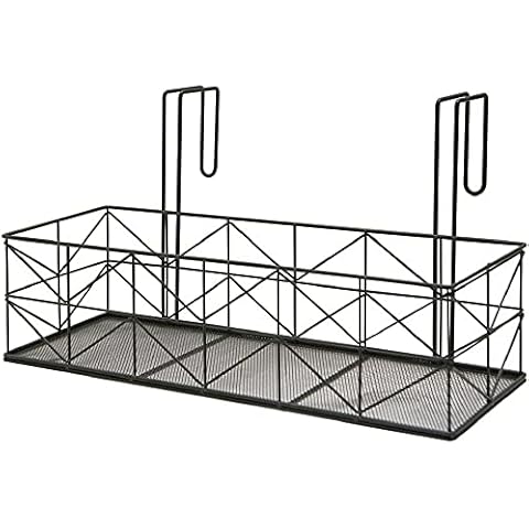 Room and Home Hanger for Gardening, Decorative Plants, Flower Pot Covent, 50, Black, 19.7 x 6.9 x 10.4 inches (50 x 17.5 x 26.3 cm) Cover