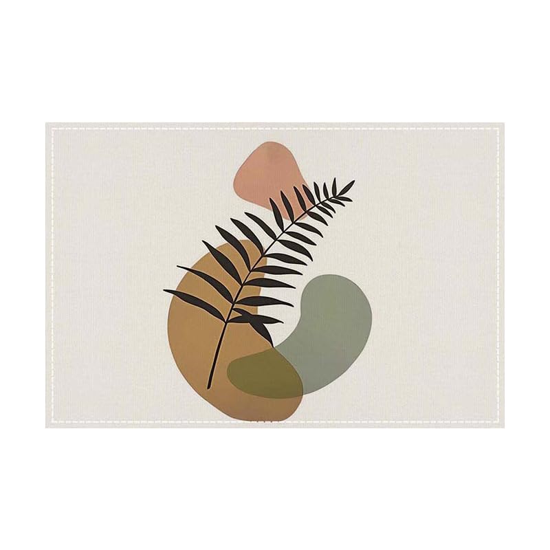 Salvamanteles Individuales Hojas Salvamanteles Individuales Mesa Juego De 2 Manteles Individuales Lavables Antimanchas Antideslizante Resistente Al Calor Bajoplatos Lino 45X30Cm