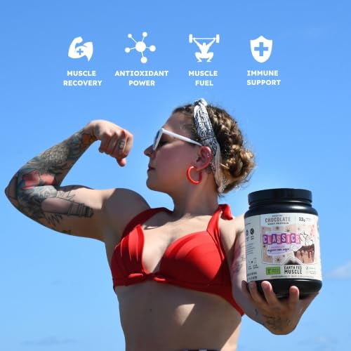 Image of Earth Fed Muscle Classics Chocolate Grass-Fed Whey Protein with Real Sugar Seasonal Flavor
