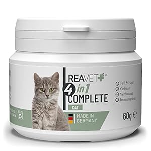 4in1 Complete Cat – Natürliche Rundumversorgung für Katzen für 2 Monate, Vitamine für Katzen, Aktiviert Abwehrkräfte, Stärkt Immunsystem, Gelenke & Magen-Darm, mit Taurin