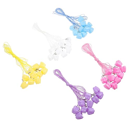 BESPORTBLE 50pcs Tooth Keepsake Box Plastic Tooth Storage Holder for Storing and Recording Growth Moments for Birthdays and Special Occasions