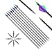 6/12pc Custom Length Carbon Arrows Spine 300 350 400 500 600 700 800 Removable Tips 2