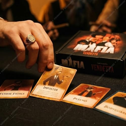 Image of Kids Mandi Mafia Vendetta Strategy Card Board Game | Ultimate Social Deduction Party Game for Adults, Teens & Kids | Fun Mystery Bluffing Game for Friends & Family (7-17 Players)