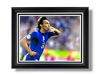 Supplied With Certificate Of Authenticity (COA) THIS ITEM IS AVAILABLE FOR LESS ON OUR WEBSITE @ www.fortheloveoftheframe.com Hand Signed By Andrea Pirlo At A Private Signing Session On 14/12/2023 In Genoa - A MUST HAVE for all fans! Lifetime Guarant...