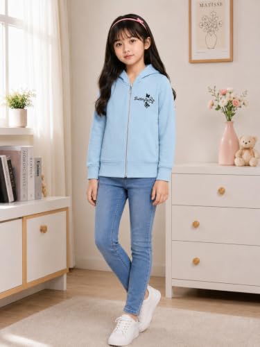 Image of ADBUCKS Girl's Cotton Hooded Sweatshirt