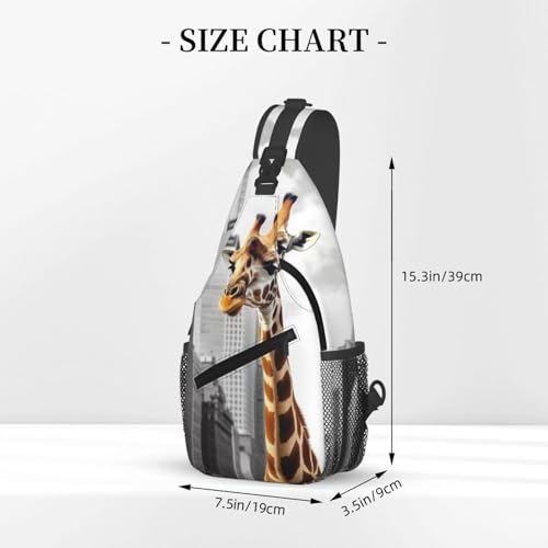 Bolso Crossbody para Hombre y Mujer Giraffe en Nueva York miniatura 3