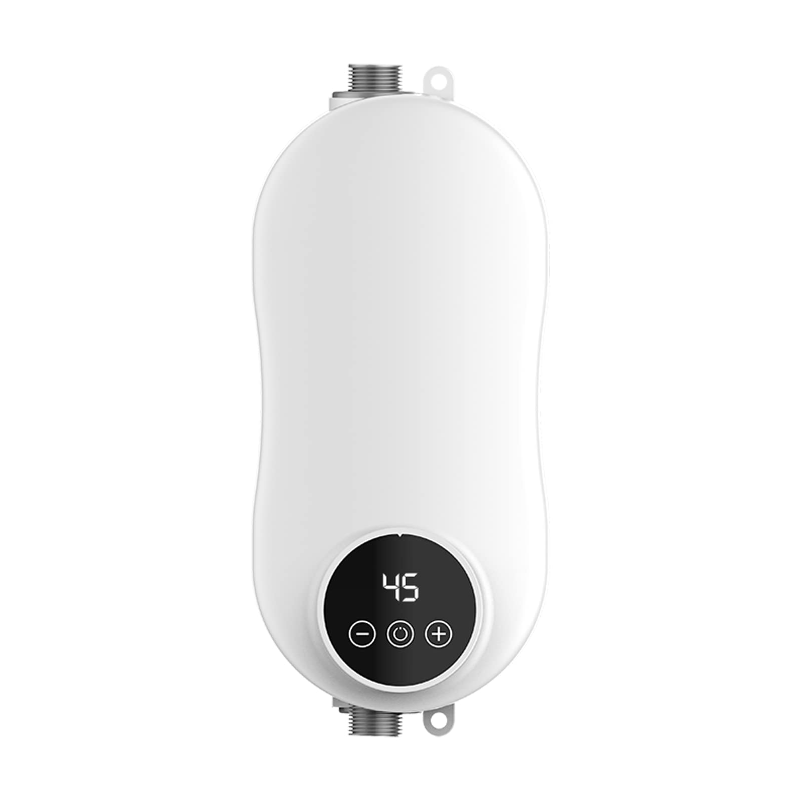 Mini podgrzewacz wody, 5500 W, elektryczny podgrzewacz wody, natychmiastowy bezzbiornikowy, elektryczny podgrzewacz wody z wyświetlaczem LED do mycia kuchni i łazienki (A2)