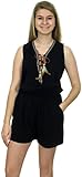 Huefulin Women's Spring & Summer Romper (S/M, Black-2)