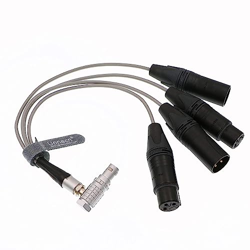 Uonecn 10 Pin Male Plug to 4 XLR 3 Pin Breakout Audio Input Output Cable for Atomos Shogun Monitor Recorder Audio Splitter 30cm - Image 3
