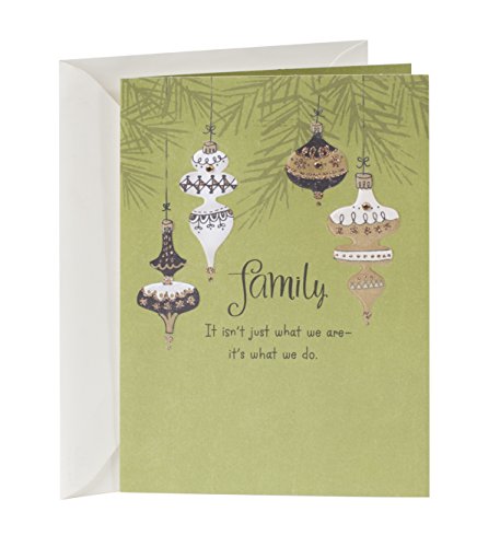 Hallmark Christmas Card For Relative (Gold Ornaments), (0399Xxh4614) #TOP14