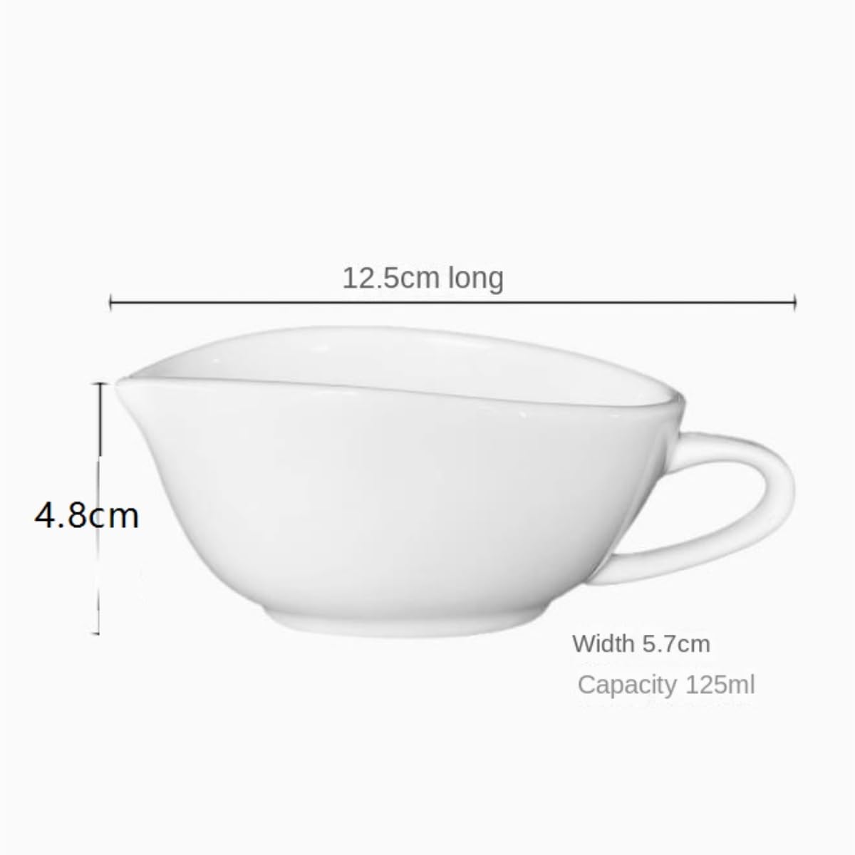 Sauciere Soßenkanne Sauciere Sauciere Bone China Weiß Geschirr Gewürzschüssel Sauciere Saucen Behälter