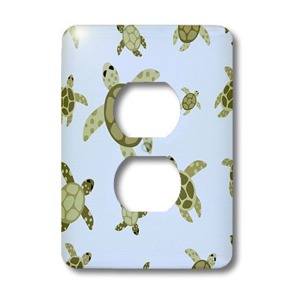Couverture de sortie tortue de mer double prise murale décorative - 3