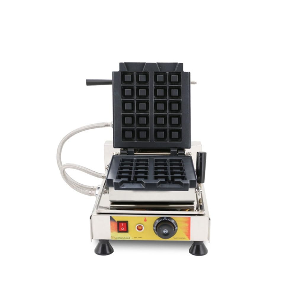 Máquina para Hacer gofres belgas de 2 rebanadas, Plancha eléctrica para gofres, Control de Temperatura y Tiempo, Antiadherente, Calentamiento Uniforme por Ambos Lados, adecua(
