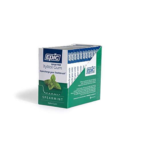 Epic SAS-SN-073182-8 Xylitol Chewing Gum - Sugar Free & Aspartame Free Chewing Gum Sweetened W/Xylitol thumb #2