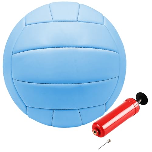 Image of ABAJI Volleyball Official Size Thicker PVC Pure Color with Pump Waterproof Anti-Explosion Design Training Practice Indoor Outdoor Beach Pool Play