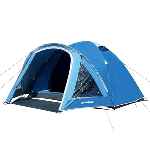 EchoSmile 2-4 Person Tent with Vestibule, PU 2000mm...