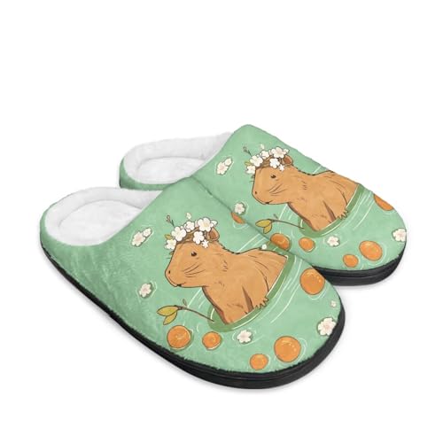 Fuzzy Slippers Comfortable Fluffy House Shoes Anti-Slip Home Slipper for Women Men Size 3-122