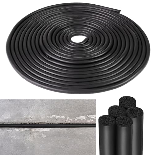 Image of Backer Rod 1 /4 Inch Rubber Caulk Saver,Foam Backer Rod for Gaps and Joints,Concrete Expansion Joint Filler,19.6 feet Length