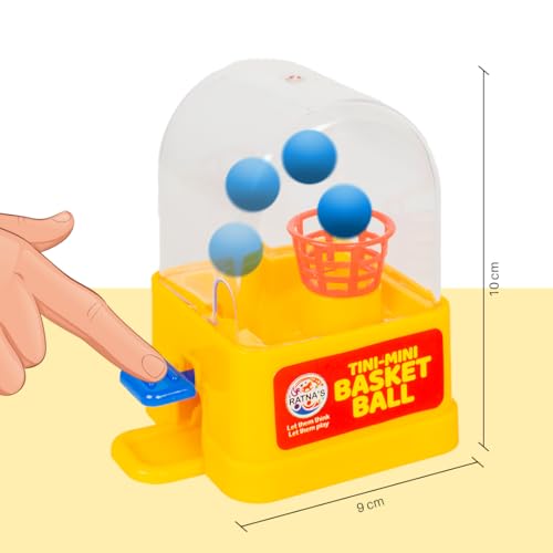 Image of RATNA'S Mini Magic Basket Ball Shooting Game, Handheld Tabletop Party Games, Return Gift for Kids