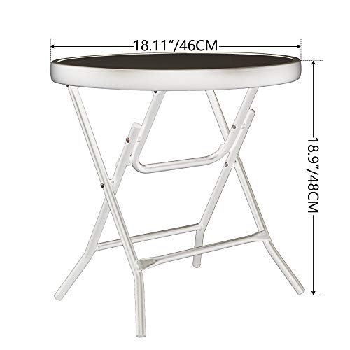 Petite table pliante facile à entretenir pour petit balcon - 4