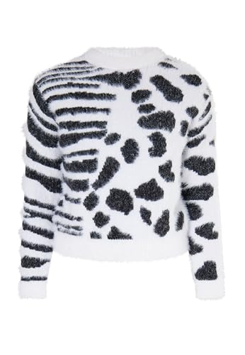 Pull en tricot fille avec col rond classique en maille douce