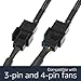 Gebildet Full Speed 12V Voltage Step-Up USB to Dual 3-Pin and 4-Pin PC Fan Sleeved Power Adapter Cable