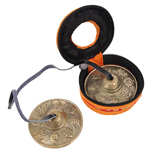 ifundom Yoga Cymbal Bell Meditation Cymbals Chimes Brass Material for Mindfulness Meditation Cymbal Bell