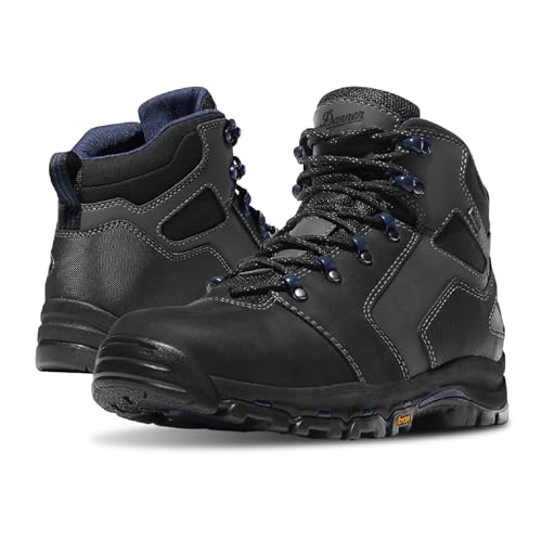 Danner Vicious 4.5” Composite Toe Work Boots for Men - Full-Grain Leather with Breathable Gore-Tex Lining, Speed Lace System & Non Slip Heel Outsole