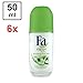 Produktbild 6 x Fa Fresh & Dry Deo Roll-on"Duft des Grünen Tees" - 50 ml - Glasflasche