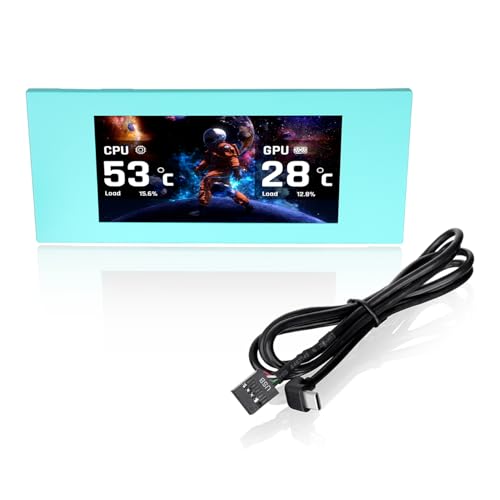 Image of Thermaltake View 600 TG 6.0 Inch LCD Screen Panel Kit; LCD and Panel; 1480x720p; TTRGBPlus 3.0 Supported; Type-C to USB (9-Pin);