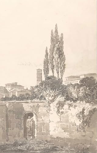 Affiche toile dans les jardins Farnèse décorer un salon avec l'art de Girtin
