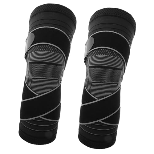 SOESFOUFU 1pair Comfortable Knee Compression Sleeve Support for Men Women for Sports Running Basketball and Daily Activities Breathable Wear-resistant Design for Enhanced Performance - Thumbnail 7
