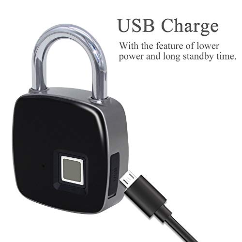 Cadenas à empreinte digitale étanche JFDBGU P3 serrure sans clé - 3