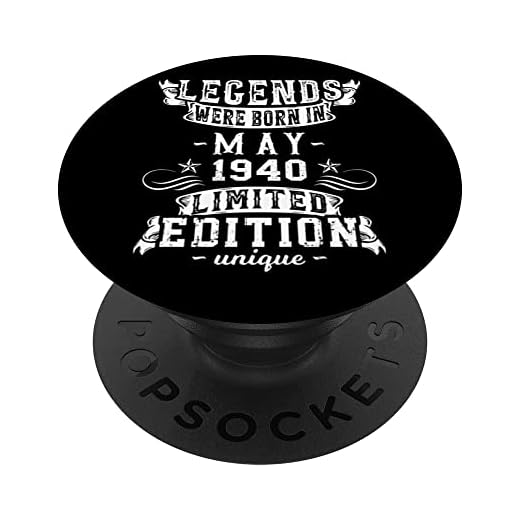 Cumpleaños Mayo 1940 Edición Limitada Regalo Legend May PopSockets PopGrip Intercambiable
