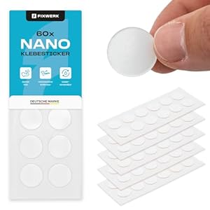 FIXWERK Nano Klebesticker doppelseitige Klebepunkte