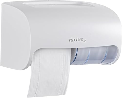 Restaurantware Clean Tek Professional - Dispensador de papel higiénico comercial de 10.4 x 6.3 x 6.3 pulgadas, 1 dispensador de papel higiénico de