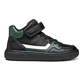 Respirant Geox J Theleven Boy Basket, Noir/Vert, 36 EU