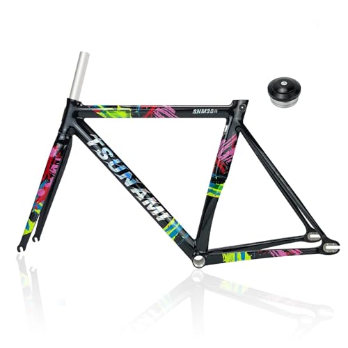 50CM 52CM 54CM ŒMAoCNt[Zbg A~ 700C gbNoCNt[ Cu[Lt[ VOXs[hp NCbN[X 100/120MM BSA BB68mm(Black,54cm)