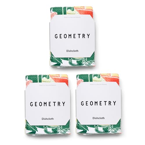 GEOMETRY Dishcloth – Spring & Summer Collection – Quick-Dry, Ultra-Absorbent, Reusable Microfiber Kitchen Towels for Drying & Cleaning - Summer Refreshments - 3-Pieces - image 1