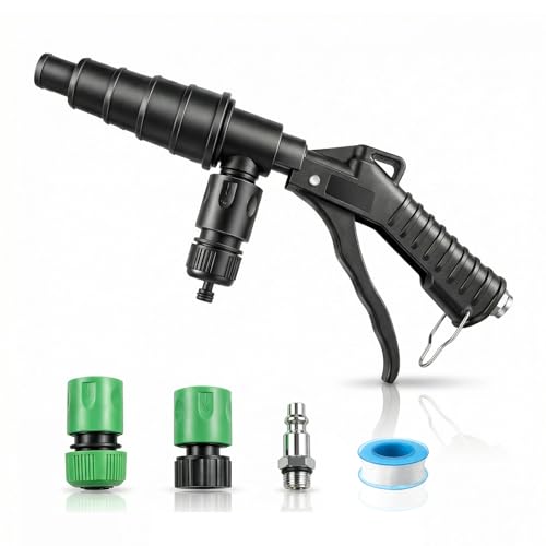 QUFYSK Coolant Flush Gun, Lever Action Heater Core Flush Kit,