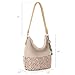 The Sak Womens Hand-crochet, Soft & Slouchy Silhouette, Timeless Elevated Design Sequoia Hobo Bag In Crochet, Shoulder Purse, Ecru Multi Bead, Ecru Multi Bead