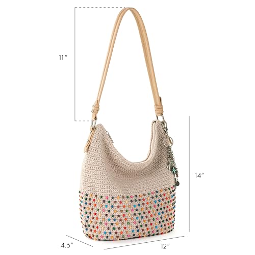 Image of The Sak Sequoia Hobo Bag - Hand Crochet Large Women's Purse for Everyday & Travel - Durable Handbag & Tote With Zipper Pocket