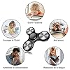 VOFOLEN Fidget Spinner Giocattoli Metallo Cuscinetto in Acciaio Inossidabile 4-8 Minuti ad Alta Velocità Trottola EDC ADHD Anti-stress Autismo Fidget Toys per Bambini Nero #4