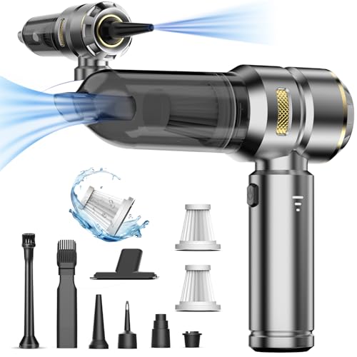 Dnoyevvs Aspirateur à Main sans Fil, 20000Pa Aspirateur De Voiture Puissant, 4-en-1 Aspirateur a...