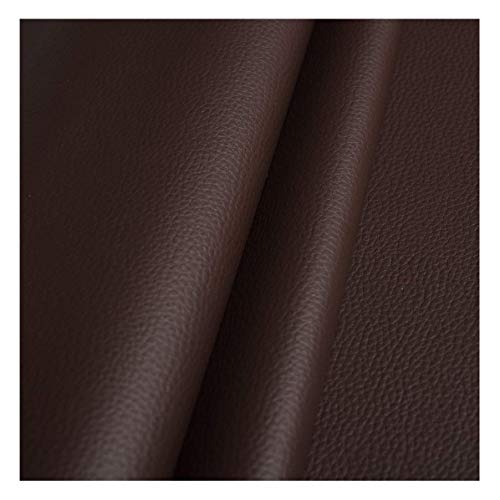 EDGE Kunstleder Meterware 1lfm 1,4m breit Polsterstoff Bezugsstoff Lederoptik Braun Cover