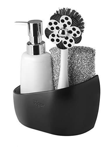 Preisvergleich Produktbild Vigar Spülbecken Organizer mit Spülbürste, Seifenspender und Schwamm